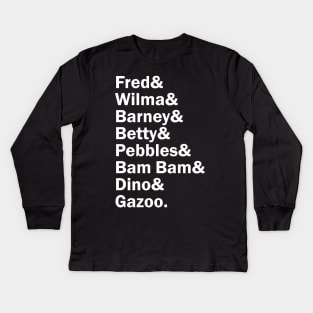 Funny Names x The Flintstones Kids Long Sleeve T-Shirt